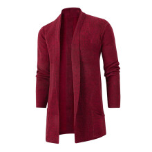 Men's Knitted Cardigan Loose Winter Jumper Cape Knit Casual Sweater Slim Fit