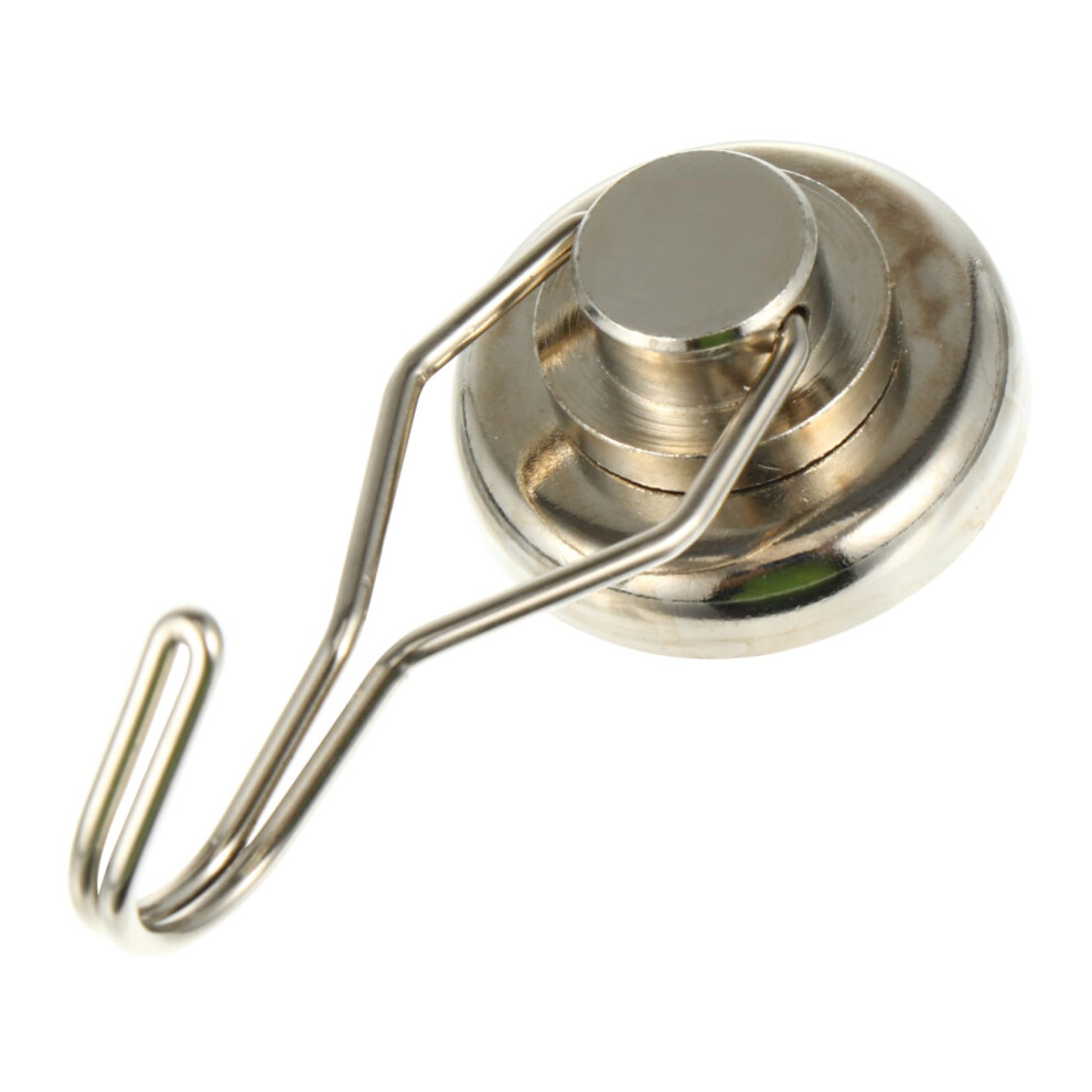 1Pc Swivel Hook Hanger Rotating Hook Magnet Silver 9347817901931