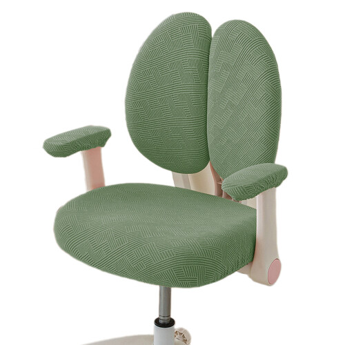 Chair Slipcovers Set Polyester Fabric-Pine and Cypress Gre