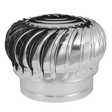 Rotating chimney hood, turbo fan vent guard spinner, antidowndraft, fits most standard chimney attachments (250mm)