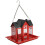 Rustproof Metal Wild Bird Feeder Feeding Tray Squirrels-Red 1