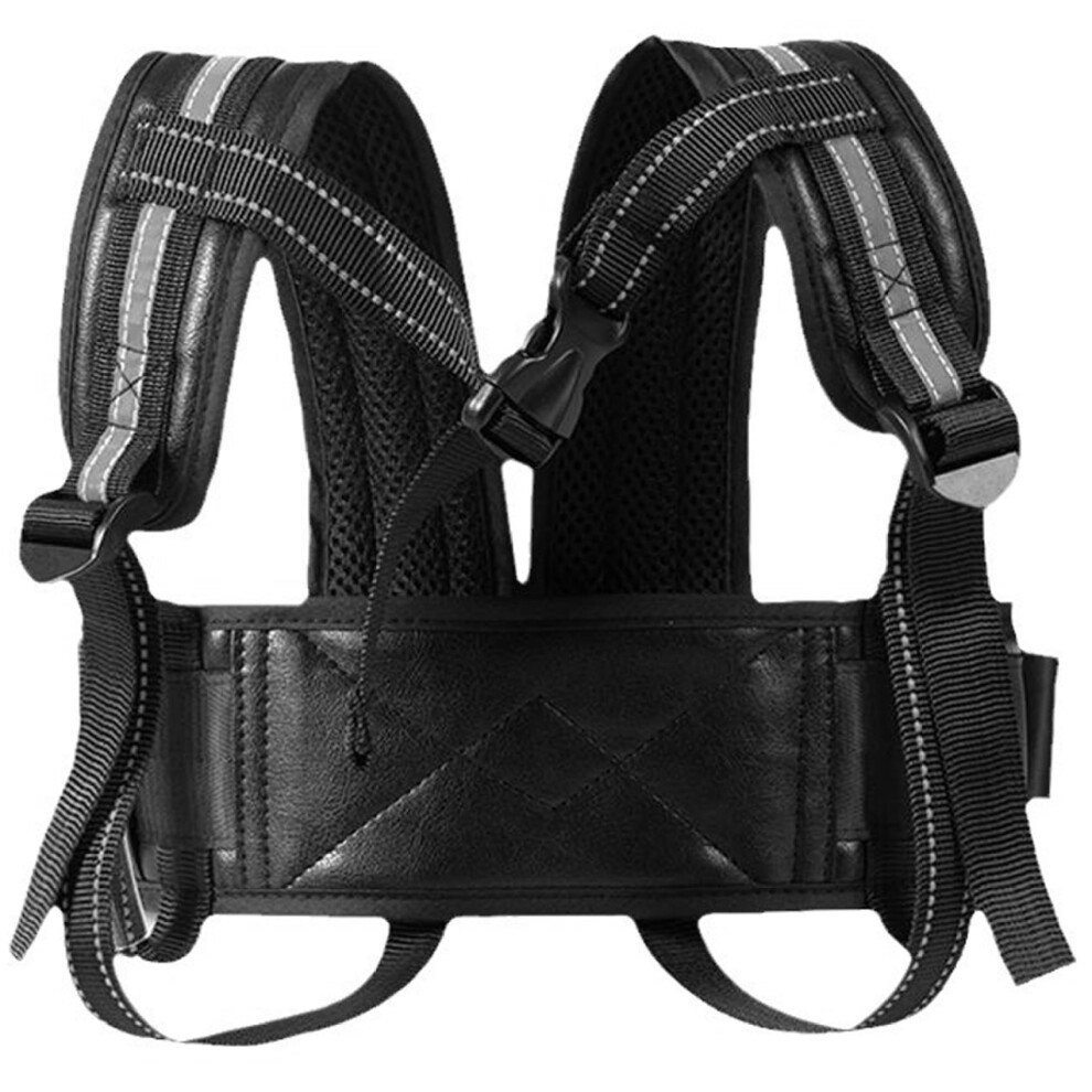 Motorcycle Harness for Kids Adjustable Safety Belt With Reflective Strips And Buckles Breathable Mesh Vest Ages 212