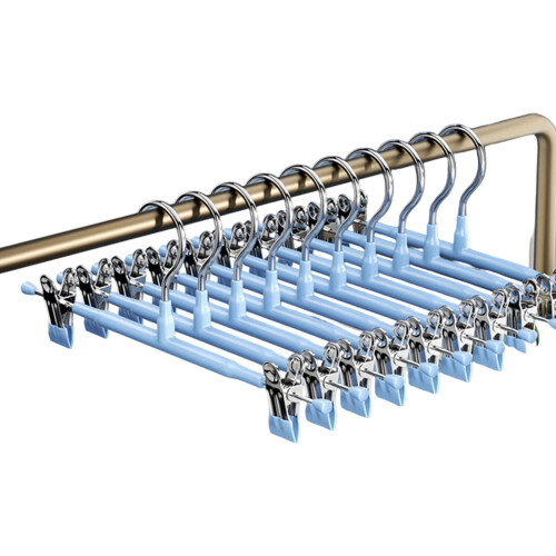 Multifunctional Expandable Garment Hanger With Nonslip-Blue