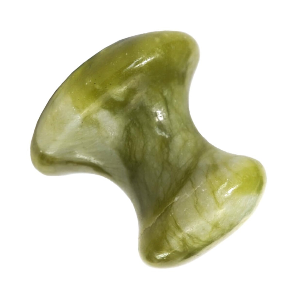 Natural Jade Gua Sha Massage Tool for Smooth Skin and Deep Facial Relaxation Spa Therapy