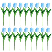 Ensemble de compositions florales printanières, bouquet de mariage, tige flexible, tulipes artificielles réalistes de 33 cm (13 pouces) en