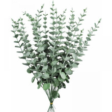 Bouquet de brins et feuilles d'eucalyptus, tiges d'eucalyptus artificielles pour décoration de mariage, maison ou bureau, branches d'eucalyptus