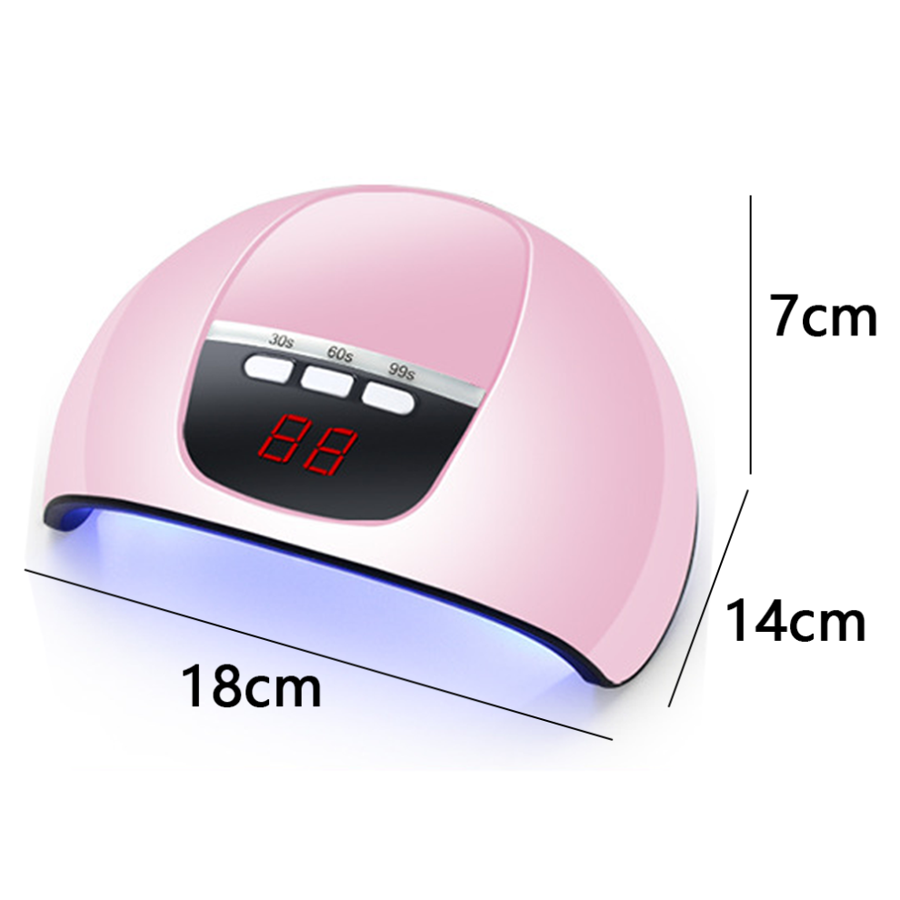 UV Gel Nail Lamp, Professional Nail Dryer With Intelligent Infrared Induction And Detachable Base For Home Salon Use