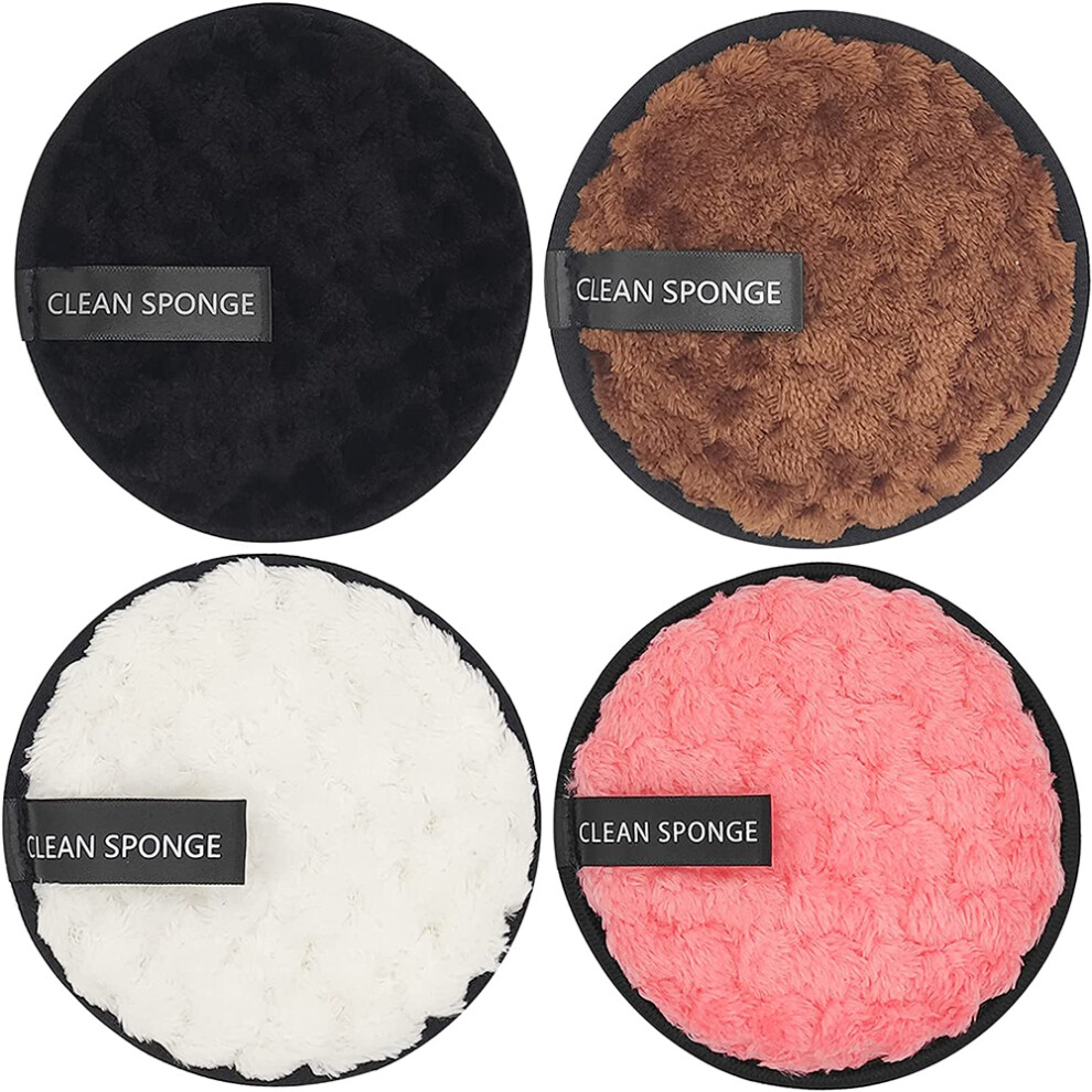 Compact Design Reusable Rounds Soft Facial Cleaning, Effortless Makeup Eraser Pads for Clinically Effective Skincare, Microfiber Makeup Remover