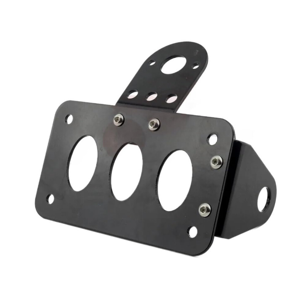 Motorcycle License Plate Holder Side Mount With Taillight For Harley Sportster Bobber Chopper 9347817903119