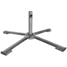 Portable outdoor umbrella stand for fishing and beach use, with adjustable design (black four legs).