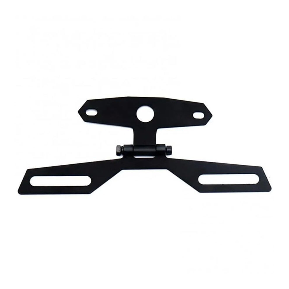 Adjustable Folding Motorcycle License Plate Holder With Rear Taillight Aluminum Alloy Bracket 9347817903355