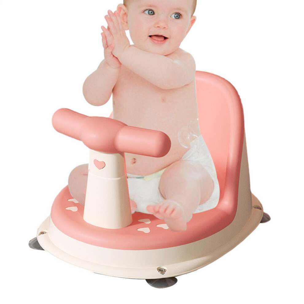 Baby Bath Seat For Tub, Detachable NonSlip Bath Chair With Backrest And Suction Cups, 618 Months