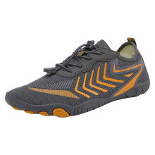 Swimming Shoes Men FiveFinger SlipResistant Wading Water Shoes UK Size 9.5 Orange For Creeks Beach Pool