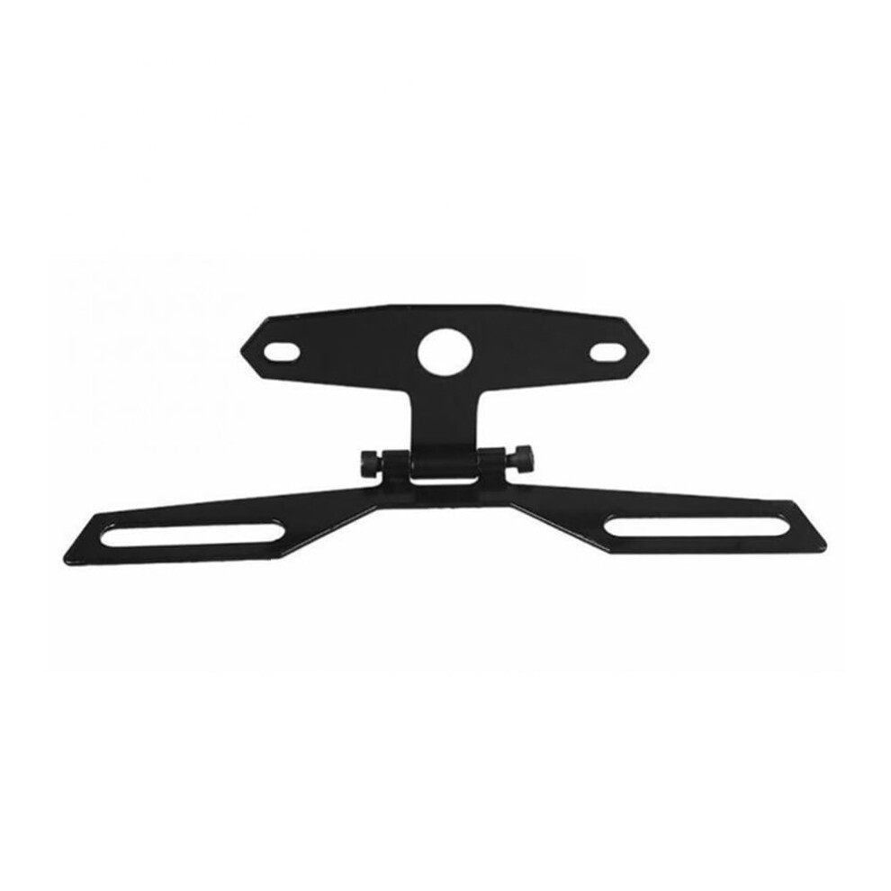 Motorcycle Folding License Plate Holder With Taillight For Atv Dirt Bike, Adjustable Metal Frame 9347817903782