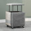 5 in 1 Stackable Ottoman Cube Footrest with Breathable Suede Fabric MultiFunctional Seat Blue Large 2