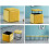 5 in 1 Stackable Ottoman Cube Footrest with Breathable Suede Fabric MultiFunctional Seat Blue Large 3