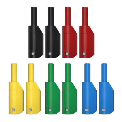 10 Stück 2 mm stapelbare Bananenstecker
