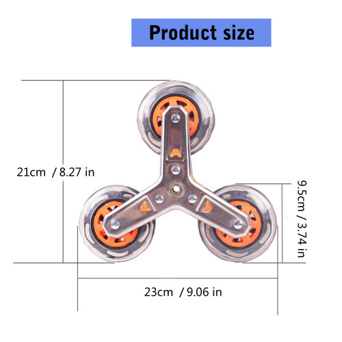 Trolley Casters Foldable Shopping Cart Wheel Sliding Roller 2
