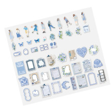 100Pcs Romantic Scrapbook Stickers - Stylish Photo Album Decor