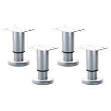 4Pcs Furniture Bed Support Legs Metal Round Support-12 to 18cm