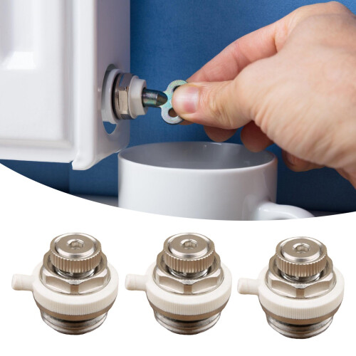 3Pcs Automatic Bleed Valves 1/2inch 3/4inch Bleed Plug-DN15 2