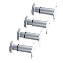 4 Stück verstellbare Möbelbeine aus Metall, runder-12 bis 30 cm