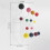 Mid-Century Design Metal Wire Frame Wall Mounted Coat Rack, Multi-Colored, Painted Solid Wooden Balls, Self-Assembly 1