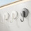3pcs Space Saving Suction Cup Hook Quick Mount Wall Hook-grey 4