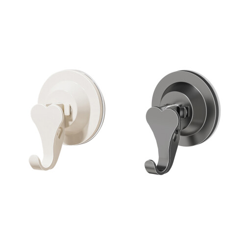 Suction Cup Hook ABS Suction Cup Hangers Simple Installs-White 2