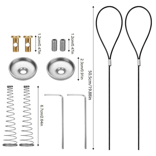 Gate Latches Pulls 2 Pack with Spring for Enhances Home 1