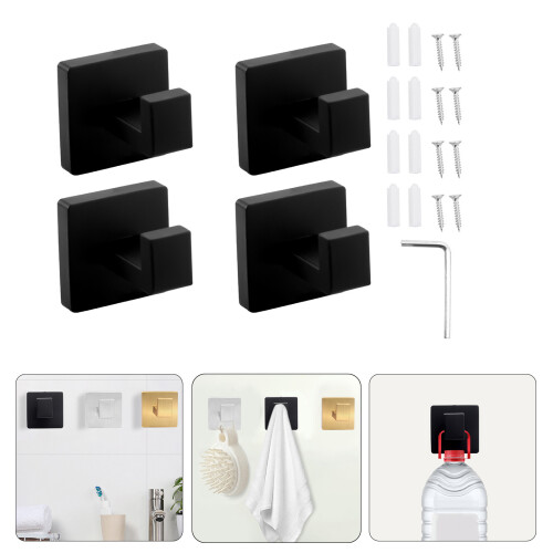 4Pieces Suction Cup Clip Portable Accessory for Secure-Gold 2
