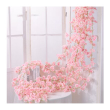 Guirlande de fleurs artificielles en soie, imitation cerisier en fleurs, guirlande décorative multifonctionnelle avec articulations solides, idéale