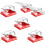 Selbstklebender Kabelhalter im 50er-Pack Transparent 1