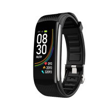 Fitnessarmband mit Puls, Blutsauerstoff, Schrittzähler Black