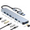 USB-C / USB-hub 7-porter USB3.0 for Windows MacOS Grey 2