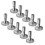 Bouton de rotation de lampe, 10 pièces, interrupteurs de-Argent 1