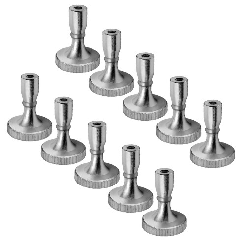 Bouton de rotation de lampe, 10 pièces, interrupteurs de-Argent
