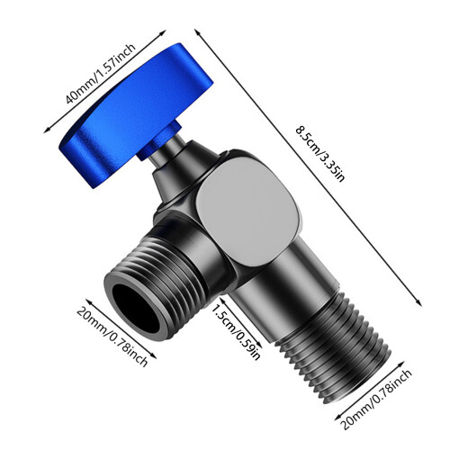 Kleine Design-Serviceventile, Heizungsabsperrventile für-Blau 1