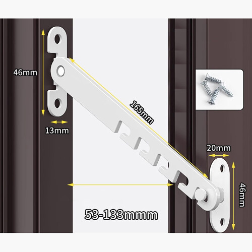Window Opening Regulator Window Security Stays Adjustment-Black 2