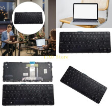 K32C-Tastatur hintergrundbeleuchtet, schwarze Tastatur US-Englisch mit Rahmen für HP 612 G1