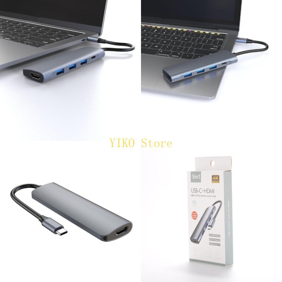 K32c Usb3.0 Hub Type-C Docking Station Pd 87W Fast Charging Adapter 6935161443974