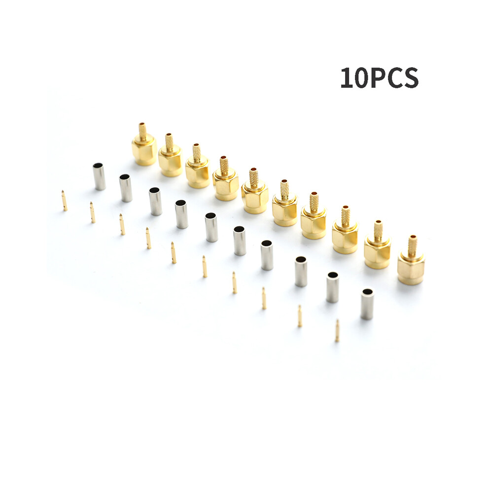10Pcs High-Quality Sma Male Plug Crimp For Rg174 Rg316 Rg178 Rg179 Lmr100 Cable Rf Connector 6935161454123