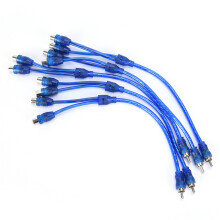 1 darabos rca audio kábel "Y" adapter elosztó 1 hím-2 nőstény audio vonal csatlakozó