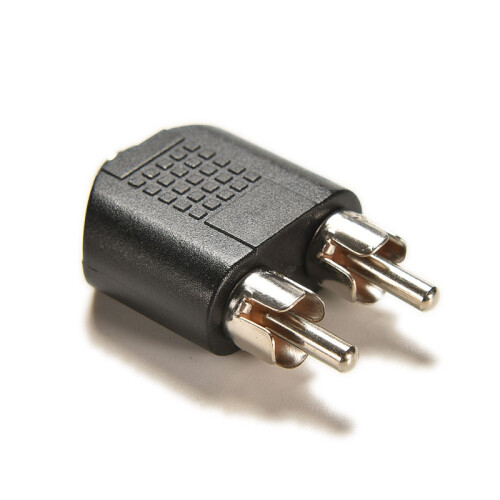 Conector conector audio jack audio Stereo Jack-2 RCA Jack, convertor adaptor pentru difuzor 3,5mm