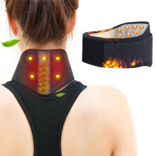 Turmalin-Magnettherapie-Nackenmassager, Infrarot-Selbsterwärmung, Zervikalunterstützung, Schutz der Schmerzlinderung der Halswirbelsäule