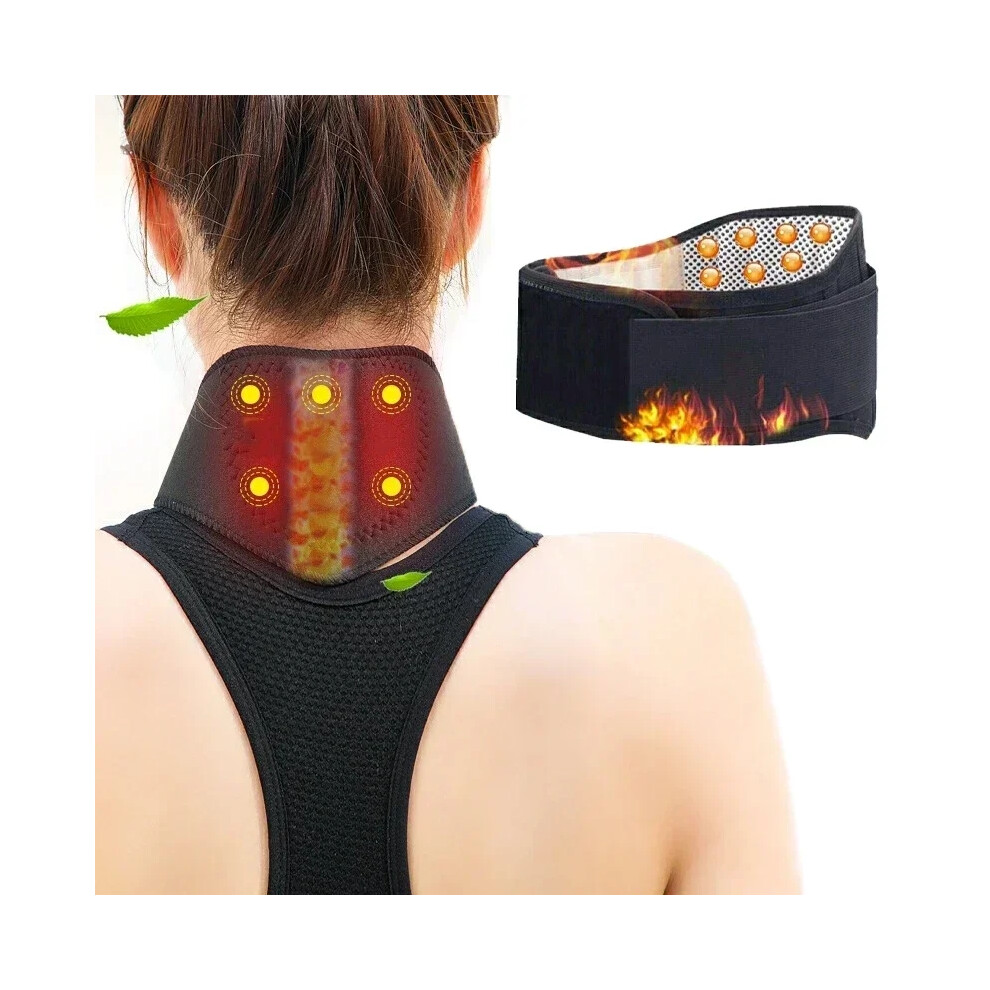 Tourmaline Magnetic Therapy Neck Massager infrared Self Heating Cervical Support Protecting Cervical Spine Pain Relief