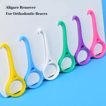 10 stk per pakke Aligner-fjernerkroke for kjeveortopediske reguleringer Invisalign avtakbare reguleringer Fjerning av elastisk krok Bærbare munnpleie