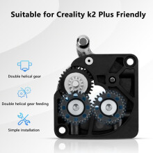 Upgrade des EXtruder Gear Kit für Creality K2 Plus All Metal Filament Drive Gear Extruder Nickel Platted DLC Coating 3D Drucker Teil
