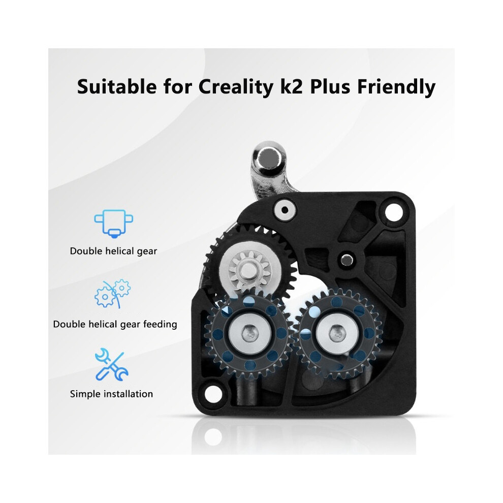 Upgrade Extruder Gear Kit For Creality K2 Plus All Metal Filament Drive Gear Extruder Nickel Plated Dlc Coating 3D Printer Part 6935161477610