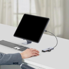 10Gbps Aluminum Type C Docking Station Adapter USB C Charging Adapter for Laptop